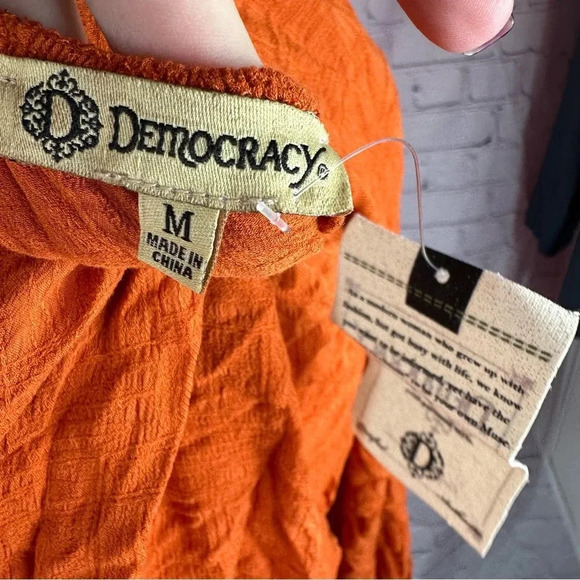 women's democracy boho blouse size medium NWT - Picture 6 of 7